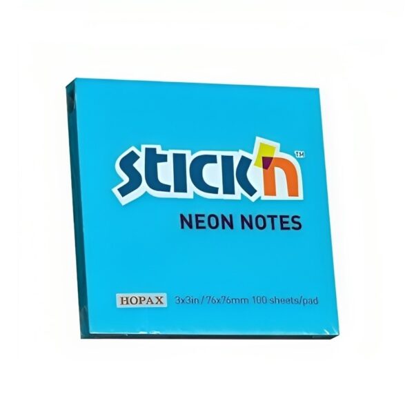 POST IT STICKN 21209 AZUL NEON 3X3 (100HJS)